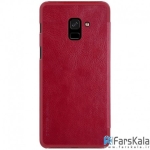 کیف چرمی نیلکین Nillkin Qin Leather Case Samsung Galaxy A8 2018