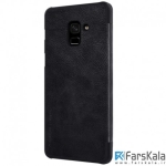 کیف چرمی نیلکین Nillkin Qin Leather Case Samsung Galaxy A8 2018
