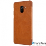 کیف چرمی نیلکین Nillkin Qin Leather Case Samsung Galaxy A8 2018