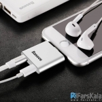 تبدیل 2 کاره لایتنینگ بیسوس مدل Baseus Ip to Double Ip Socket Adapter L39