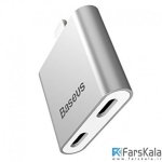 تبدیل 2 کاره لایتنینگ بیسوس مدل Baseus Ip to Double Ip Socket Adapter L39
