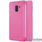 کیف نیلکین (Nillkin Sparkle Leather Case Samsung Galaxy A8 Plus (2018