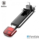 فلش مموری لایتنینگ و یو اس بی بیسوس Baseus IFlash Red Obsidian Z1 32 GB Lightening And USB Connector