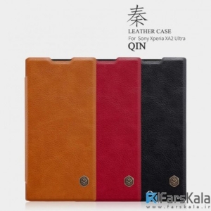 کیف چرمی نیلکین Nillkin Qin Leather Case Sony Xperia XA2 Ultra