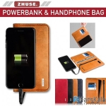 کیف چرمی و پاور بانک Zhuse ZS-PB-016 6800mAh Power Bank And Leather Bag