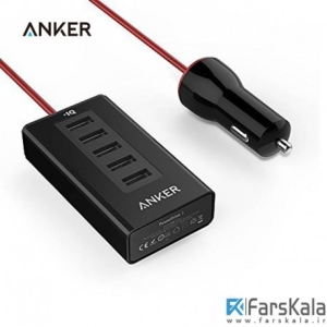 شارژر فندکی 5 پورت انکر Anker A2311 PowerDrive 50W 5-Port Car Charger