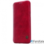 کیف چرمی نیلکین Nillkin Qin Leather Case Samsung Galaxy S9