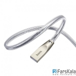 کابل سه سر هوکو Hoco U9 Zinc Alloy Jelly Knitted Charging Cable 1.5m