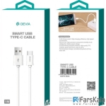 کابل تایپ سی شارژ و انتقال داده Devia Smart USB To Type-C Cable 1m