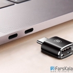تبدیل تایپ سی به یو اس بی بیسوس Baseus USB Female to Type-C Male Adapter
