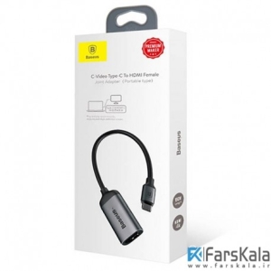 کابل مبدل تایپ سی به اچ دی ام آی بیسوس Baseus Joint Adapter C-Video Type-C To HDMI Female