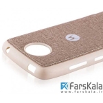 قاب محافظ طرح پارچه ای Protective Cover Motorola Moto C Plus