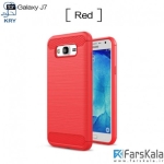 قاب محافظ ژله ای سامسونگ Carbon Fibre Case Samsung Galaxy J7