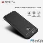 قاب محافظ ژله ای هوآوی Carbon Fibre Case Huawei Nova 2 Plus