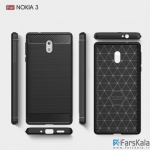 قاب محافظ ژله ای نوکیا Carbon Fibre Case Nokia 3