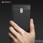 قاب محافظ ژله ای نوکیا Carbon Fibre Case Nokia 3