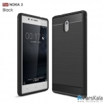 قاب محافظ ژله ای نوکیا Carbon Fibre Case Nokia 3