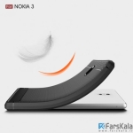 قاب محافظ ژله ای نوکیا Carbon Fibre Case Nokia 3
