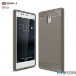 قاب محافظ ژله ای نوکیا Carbon Fibre Case Nokia 3