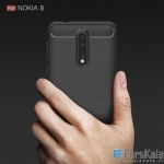 قاب محافظ ژله ای نوکیا Carbon Fibre Case Nokia 8