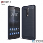 قاب محافظ ژله ای نوکیا Carbon Fibre Case Nokia 8