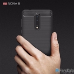 قاب محافظ ژله ای نوکیا Carbon Fibre Case Nokia 8