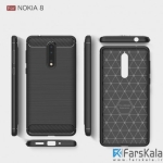 قاب محافظ ژله ای نوکیا Carbon Fibre Case Nokia 8