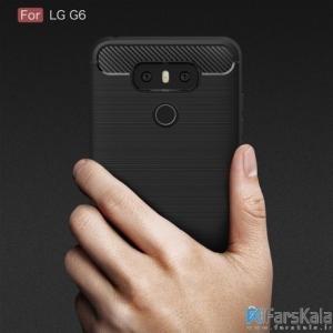 قاب محافظ ژله ای ال جی Carbon Fibre Case LG G6