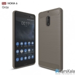قاب محافظ ژله ای نوکیا Carbon Fibre Case Nokia 6