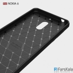 قاب محافظ ژله ای نوکیا Carbon Fibre Case Nokia 6