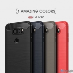 قاب محافظ ژله ای ال جی Carbon Fibre Case LG V30