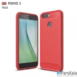 قاب محافظ ژله ای هوآوی Carbon Fibre Case Huawei Nova 2