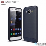 قاب محافظ ژله ای هوآوی Carbon Fibre Case Huawei Y3 2017