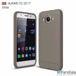 قاب محافظ ژله ای هوآوی Carbon Fibre Case Huawei Y3 2017