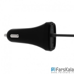 شارژر فندکی کنکس همراه کابل شارژ تایپ سی Kanex USB-C Car Charger 1.2m