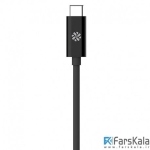 شارژر فندکی کنکس همراه کابل شارژ تایپ سی Kanex USB-C Car Charger 1.2m