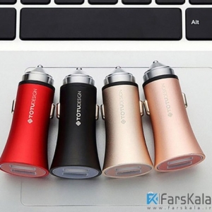 شارژر فندکی فست Totu Design Dual Port Car Charger CC06