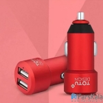 شارژر فندکی سریع  Totu Design Dual Port Car Charger CC02