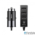 شارژر فندکی چهار پورت بیسوس Baseus Four Interfaces Output Patulous Car Charger
