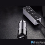 شارژر فندکی چهار پورت بیسوس Baseus Four Interfaces Output Patulous Car Charger