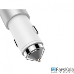 شارژر فندکی و هدست بلوتوث راک Rock Hammer Car Charger & Bluetooth Earphone