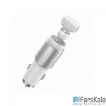 شارژر فندکی و هدست بلوتوث راک Rock Hammer Car Charger & Bluetooth Earphone