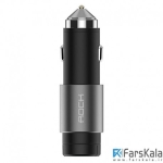 شارژر فندکی و هدست بلوتوث راک Rock Hammer Car Charger & Bluetooth Earphone