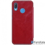 کیف چرمی نیلکین Nillkin Qin Leather Case Huawei P20 Lite