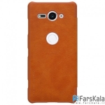 کیف چرمی نیلکین Nillkin Qin Leather Case Sony Xperia XZ2 Compact