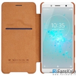 کیف چرمی نیلکین Nillkin Qin Leather Case Sony Xperia XZ2 Compact