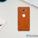 کیف چرمی نیلکین Nillkin Qin Leather Case Sony Xperia XZ2 Compact