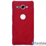 کیف چرمی نیلکین Nillkin Qin Leather Case Sony Xperia XZ2 Compact