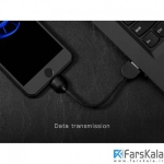 کابل لایتنینگ و استند راک Rockspace Suction Cup Lightning Cable