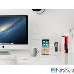 پایه شارژ اپل واچ و آیفون و ایرپاد Coteetci 3 in 1 Charger Stand